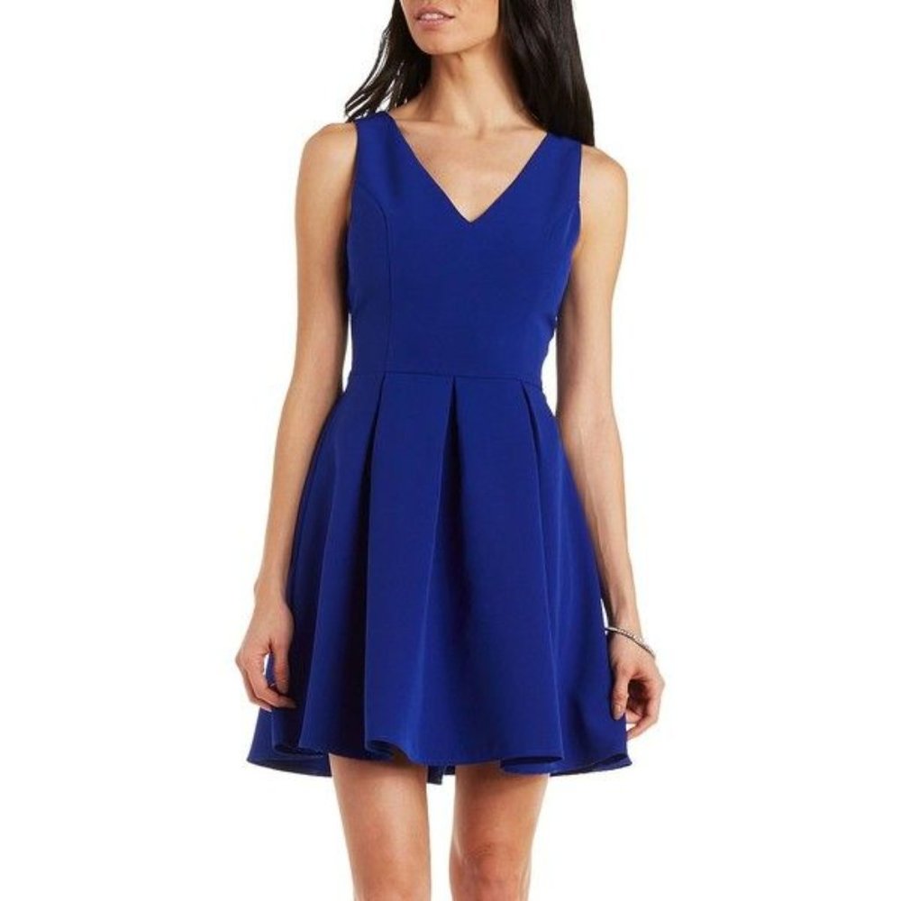 Royal Blue Charlotte Russe Cocktail Dress